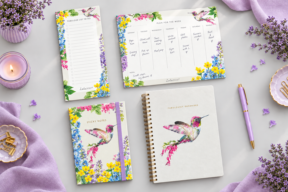 Botanical Hummingbird collection in the Bee in Bloom layout