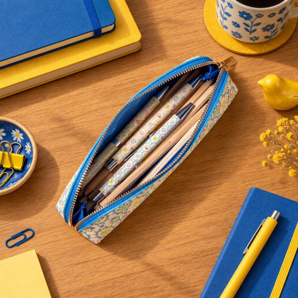 Enchanted garden open deluxe pencil case