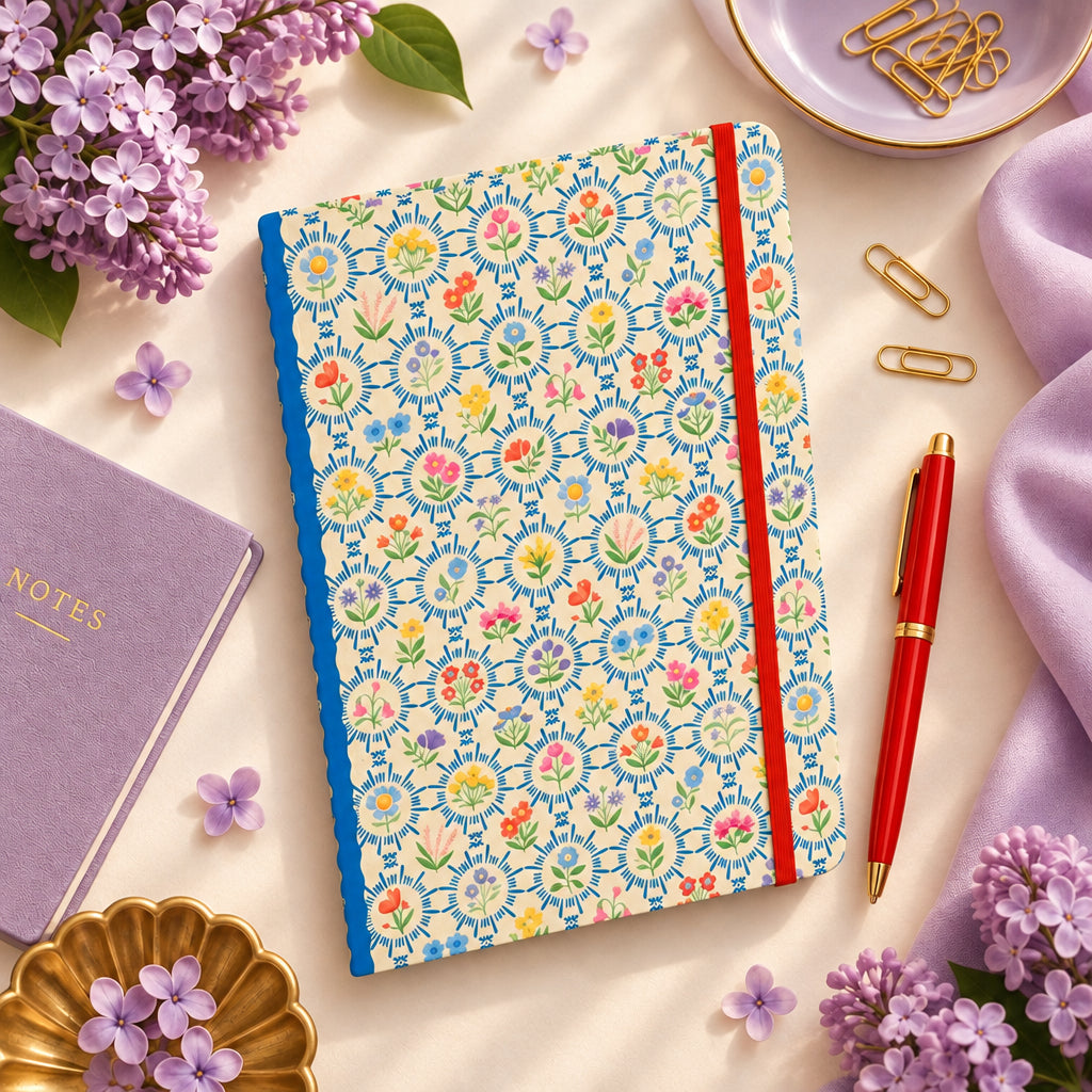 Enchanted Garden A5 floral notebook