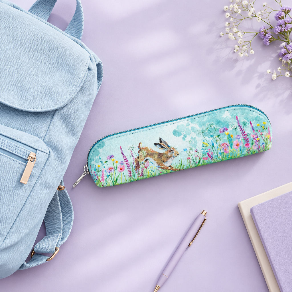 Wildlife design deluxe slim pencil case