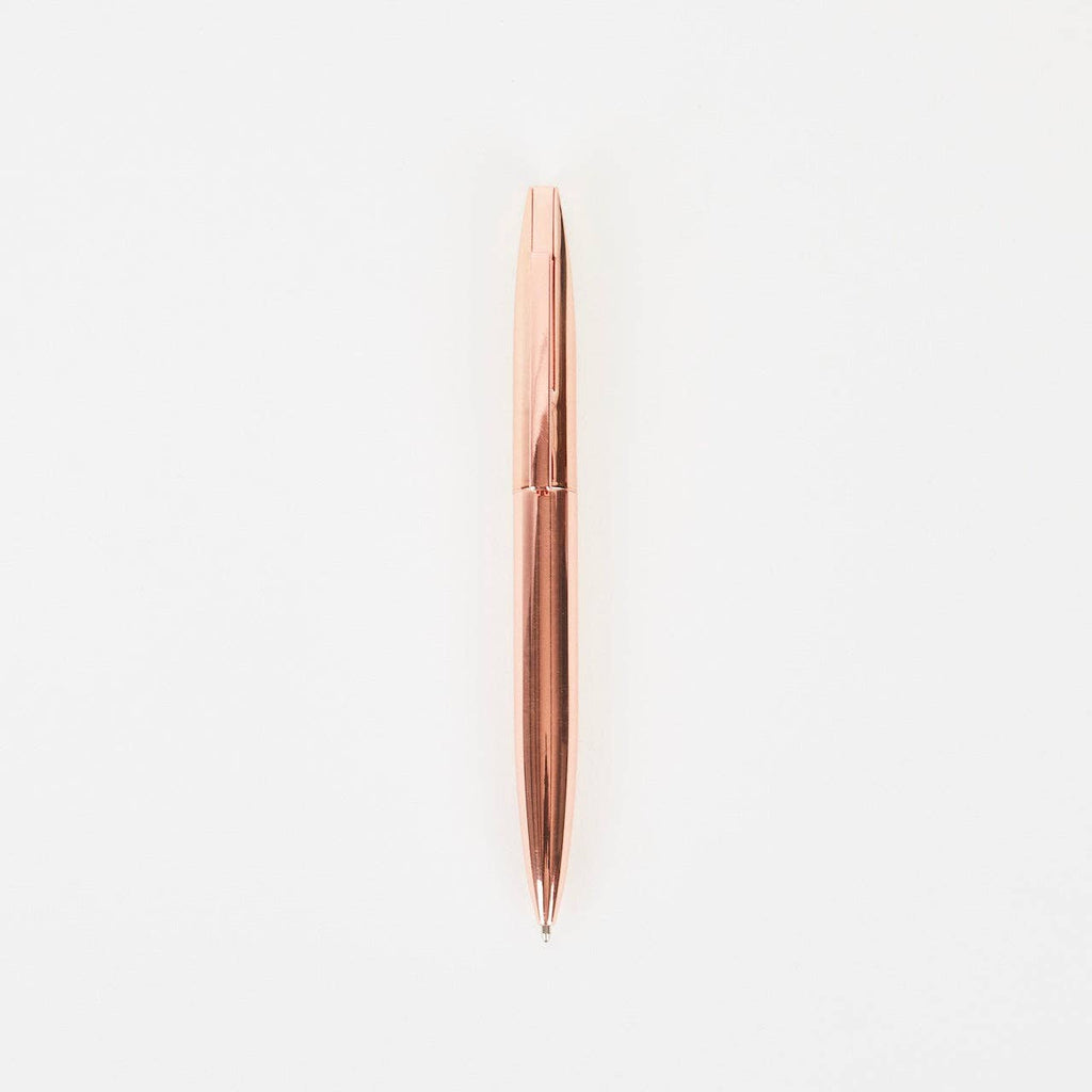Goodeehoo Luxury Metallic Twist Ballpoint Pen – Rose Gold