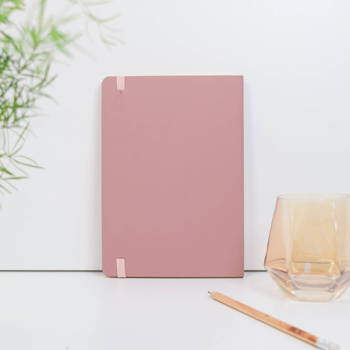 VENT for Change A5 Recycled Leather Lined Notebook – Powder Pink