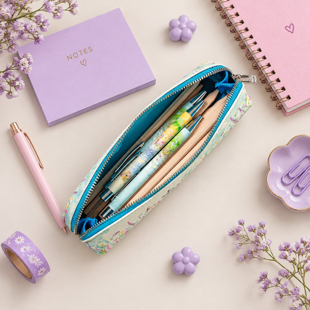 Slim pencil cases in Wildlife print