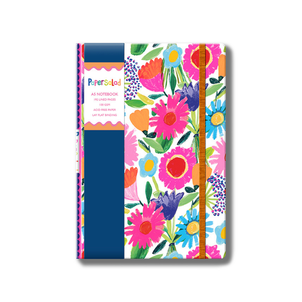 Paper Salad Bright Floral A5 Notebook