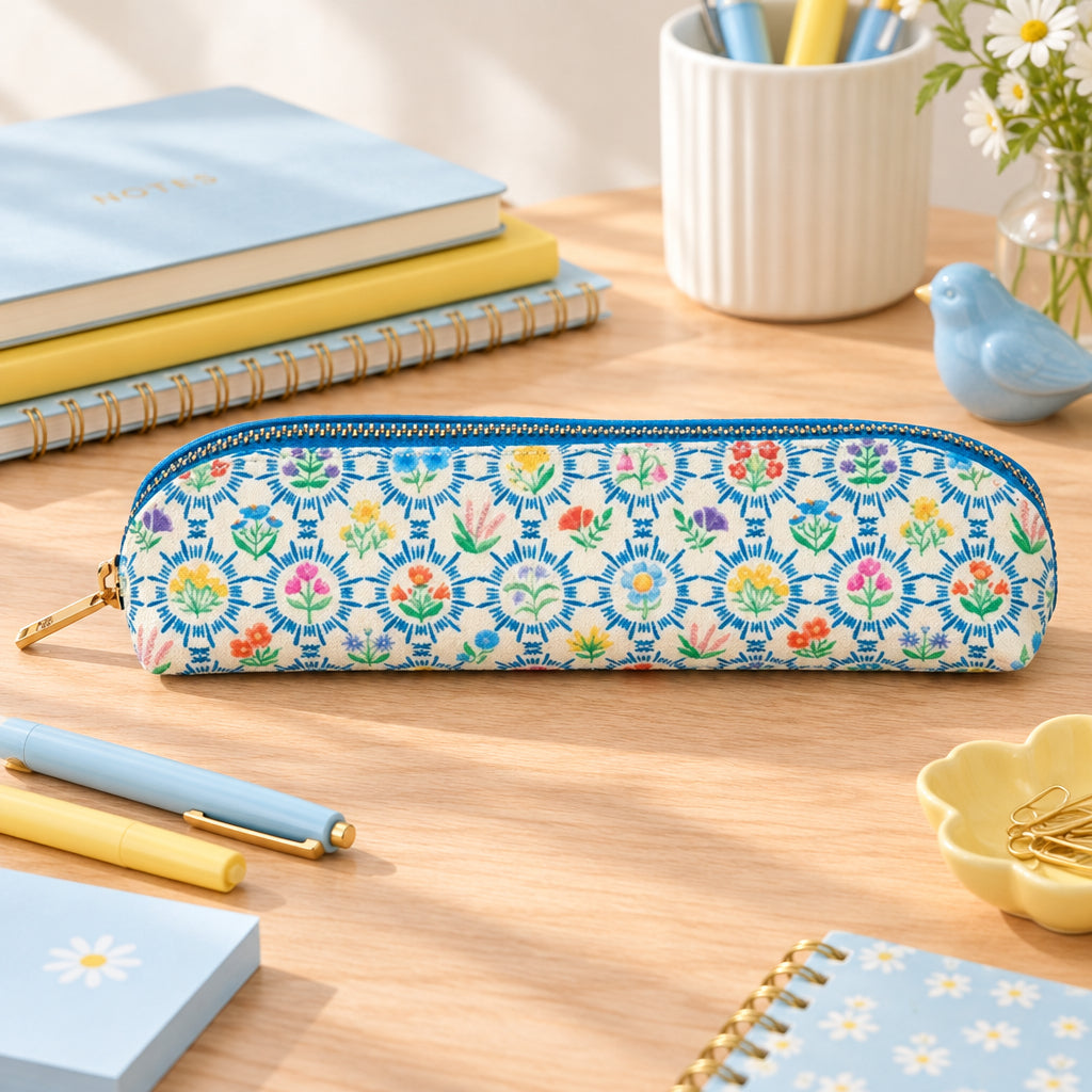 Enchanted Garden deluxe slim pencil case