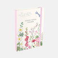 The Gifted Stationery Company Botanical Sticky Notes & Memo List Pad Folder – Wild Meadow White